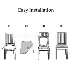 Чехол на стул из полиэстера пыленепроницаемый FIND-WH0125-07A