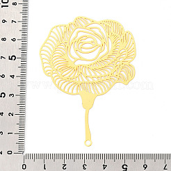 Латунные филигранные большие кулоны KKC-T003-35G