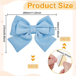 Наклейки на машину с большим бантом из ткани&nbsp;DIY-WH0899-290A