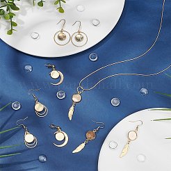 8 paire de crochets de boucles d'oreilles en acier inoxydable 304 de 4 styles&nbsp;EJEW-AB00037