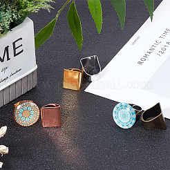 Регулируемые латунные кольца для пальцев RJEW-PH0001-01