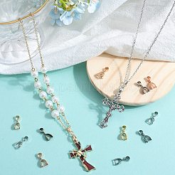 120 шт. двухцветные литые скобы для колки льда для изготовления подвесок&nbsp;FIND-SC0010-38B