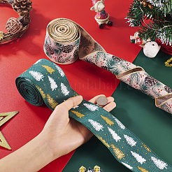 10 Yards 2 Farben Weihnachtsthema Juteschnur&nbsp;OCOR-TA0002-09A