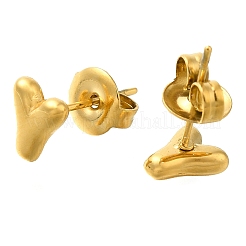 Boucles d'oreilles à tige en acier inoxydable 304&nbsp;EJEW-I316-01G-Y