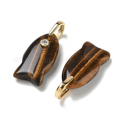 Pendentifs en œil de tigre naturel&nbsp;G-A297-01G-21