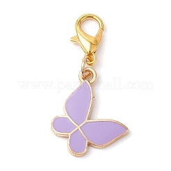 Подвесные украшения из сплава эмали в виде бабочки&nbsp;HJEW-JM02837