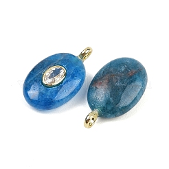 Подвески из натурального апатита и кубического циркония&nbsp;G-Z076-01G-13