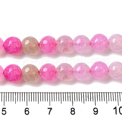 Окрашенные и нагретые нити натуральных агатовых бус с жилами дракона&nbsp;G-P539-A01-06