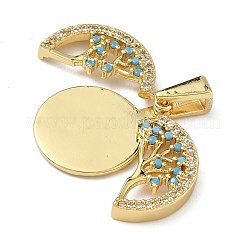 Латунные микро проложить кубического циркония подвески&nbsp;KK-L257-11G