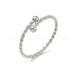 Offene Manschettenringe aus Edelstahl 304 für Damen&nbsp;RJEW-F206-01P