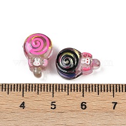 Прозрачные смоляные эмалевые бусины RESI-L047-13