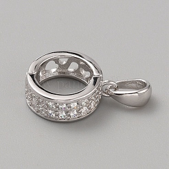 925 barra accorciatrice per potenziatore in argento sterling placcato in rodio&nbsp;STER-WH0017-16P