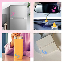 Водонепроницаемые светоотражающие пластиковые зеркальные наклейки DIY-WH0668-009