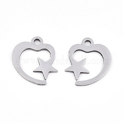 Anlaufgeschützte Charms aus Edelstahl 201&nbsp;LS-STAS-S081-074