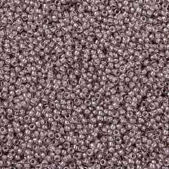 TOHOラウンドシードビーズ  日本製シードビーズ  （ラベンダーライニングクリスタル353)個  15/0  1.5mm  穴：0.7mm  約15000個/50g&nbsp;SEED-XTR15-0353