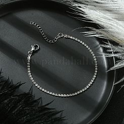 Теннисный браслет со стразами&nbsp;BJEW-JB09625-02