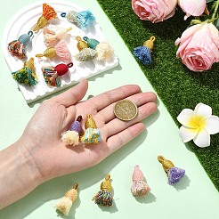 16 шт. 16-х цветные хлопковые подвески-кисточки&nbsp;FIND-YW0010-28