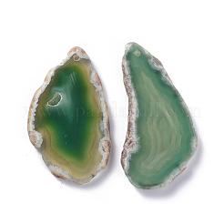 Окрашенные смешанная форма естественный агата Gemstone большие подвески&nbsp;G-R300-09