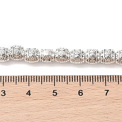 Бочка тибетский стиль нити сплава шарик X-TIBEB-O007-37-NR