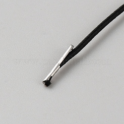 Cartellino rotondo elastico in poliestere con minuterie in acciaio inox&nbsp;FIND-WH20007-16A