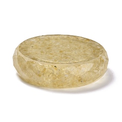 Пепельница из смолы с камнями из натуральной цитриновой крошки DJEW-F015-06G