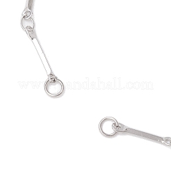 Изготовление браслета из кубической цепочки из нержавеющей стали 304 AJEW-JB01319-02