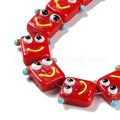 Бусы лэмпворк ручной работы LAMP-Q036-07F