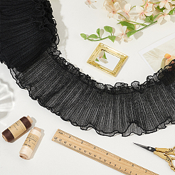 5 ярд полиэстеровой плиссированной кружевной ленты OCOR-BC0006-80A