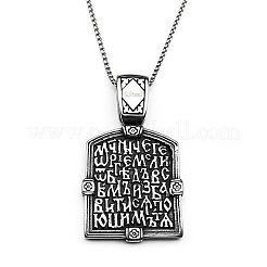 Мужские ожерелья с подвеской в виде рыцарского креста из нержавеющей стали 304&nbsp;FS-WG71F72-01