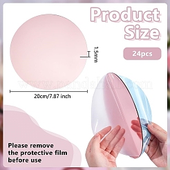 結婚式用の鏡付きアクリルディスプレイトレイ  ディスク  ローズゴールド  20x0.15cm&nbsp;ODIS-WH0086-212