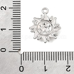 Colgante de acero inoxidable 304 con engastes de rhinestone&nbsp;SA-CBA0563-33P