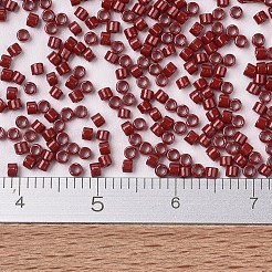 MIYUKIデリカビーズ  シリンダー  日本製シードビーズ  11/0  （db2354) duracoat不透明染め上海赤  1.3x1.6mm  穴：0.8mm  約10000個/袋  50 G /袋&nbsp;SEED-X0054-DB2354