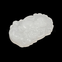 Резные подвески из натурального белого нефрита&nbsp;G-S384-01I