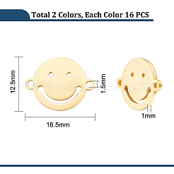 32 шт. 2 цвета 201 нержавеющая сталь соединительные подвески STAS-UN0049-84