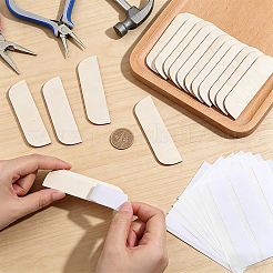 16 Stück Sperrholz-Türkanten-Lochfüllplatte&nbsp;DIY-CP0014-15C