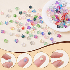 160 шт. 16-х цветные матовые стеклянные бусины GLAA-AR0001-80