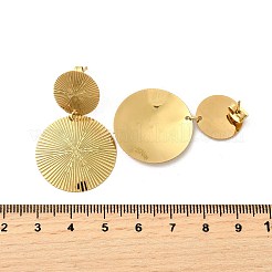 Серьги-гвоздики из нержавеющей стали 304 EJEW-D308-01G