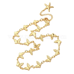 Женские ожерелья-цепочки в форме бабочек из нержавеющей стали 304&nbsp;NJEW-G178-16G