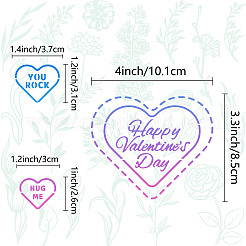 Трафареты для резки металла из нержавеющей стали ко дню святого валентина DIY-WH0289-090