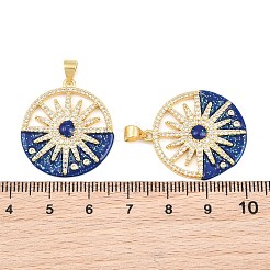 Pendenti in zirconi cubici trasparenti in micro pavè di ottone&nbsp;CU-CBA7E9C-03G
