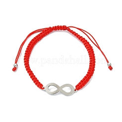 2 Stück Infinity 201 Edelstahl-Gliederarmband&nbsp;BJEW-JB13789