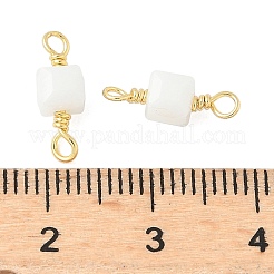 Стеклянные граненые кубические соединители подвески&nbsp;KK-C097-10G-04