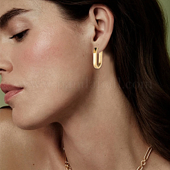 8 пара серег-колец Huggie Hoop из нержавеющей стали 304 EJEW-SC0001-76G