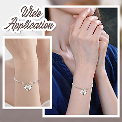 10шт регулируемый слайдер из нержавеющей стали 304 браслет/браслеты боло изготовление STAS-BBC0001-63P