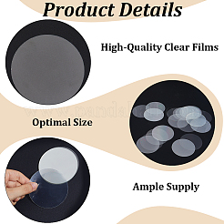 300 шт. прозрачная защитная пленка для значка питомца&nbsp;AJEW-CP0010-04C