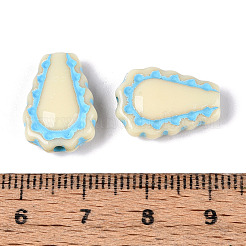 Окрашенные непрозрачные акриловые бусины OACR-T029-02O