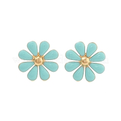 Серьги-гвоздики из нержавеющей стали 304 с эмалью&nbsp;LS-EJEW-S226-03G-02