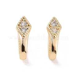 Латунные держатели кулонов из кубического циркония с микро-покрытием KK-C006-14G