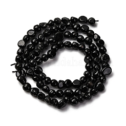 Натуральный черный турмалин бисер нитей&nbsp;G-I389-A30-A