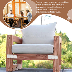 6шт. кронштейн из нержавеющей стали 201 с 8 отверстиями STAS-GA0001-52